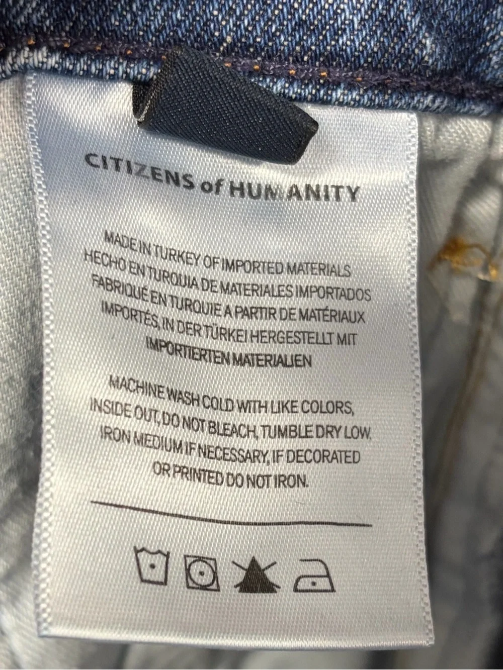 Citizens of Humanity Jolene High Rise Straight Classic Jeans Denim Size 27